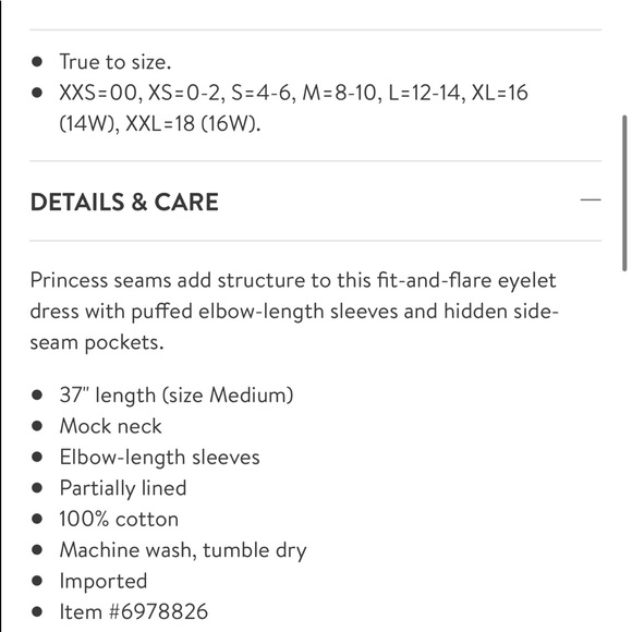 RACHEL PARCELL EYELET COTTON DRESS - Picture 5 of 6